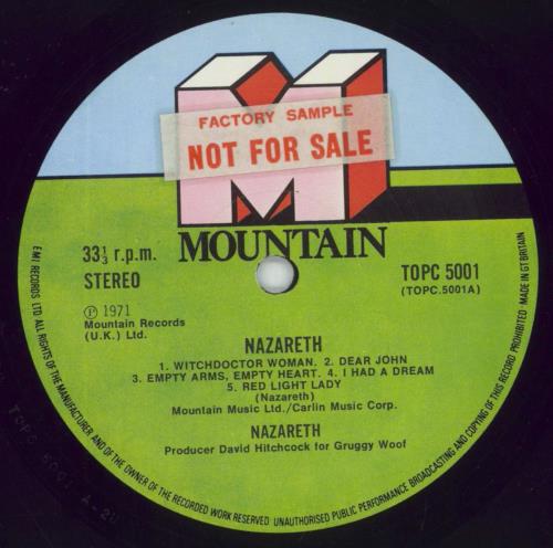 Nazareth Nazareth - EX vinyl LP album (LP record) UK NZRLPNA850798