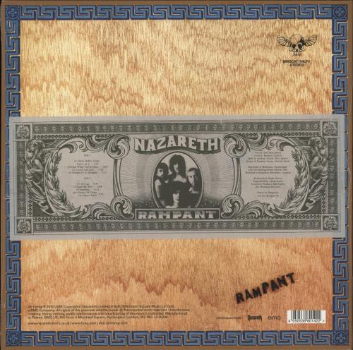 Nazareth Rampant - Blue Vinyl - Sealed vinyl LP album (LP record) UK NZRLPRA864093