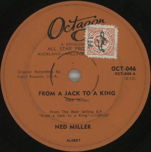 Ned Miller From A Jack To A King 7" vinyl single (7 inch record / 45) New Zealand NMI07FR677819