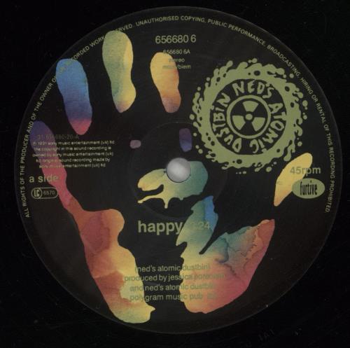 Ned's Atomic Dustbin Happy 12" vinyl single (12 inch record / Maxi-single) UK NAD12HA544276
