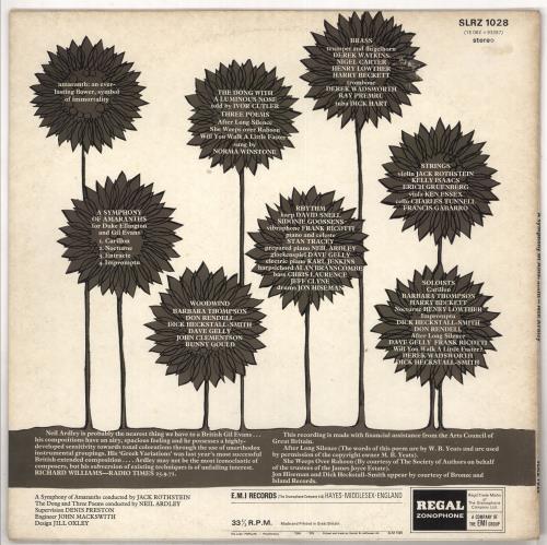 Neil Ardley A Symphony Of Amaranths vinyl LP album (LP record) UK N/ALPAS562792
