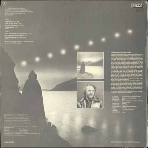 Neil Ardley Harmony Of The Spheres (Armona De Las Esferas) vinyl LP album (LP record) Spanish N/ALPHA717002