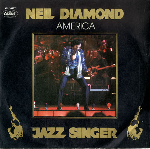 Neil Diamond America 7" vinyl single (7 inch record / 45) UK NDI07AM172098