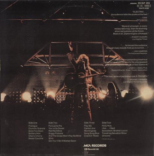 Neil Diamond Hot August Night - gatefold p/s 2-LP vinyl record set (Double LP Album) UK NDI2LHO337202