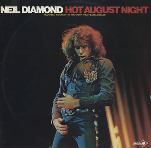 Neil Diamond Hot August Night 2-LP vinyl record set (Double LP Album) Australian NDI2LHO277856