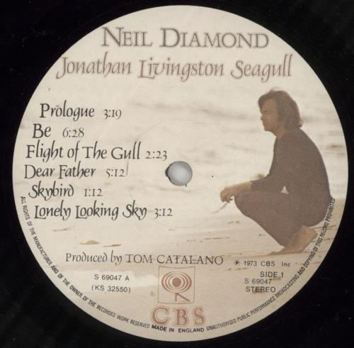 Neil Diamond Jonathan Livingston Seagull vinyl LP album (LP record) UK NDILPJO297487