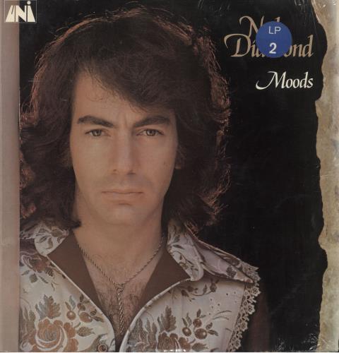 Neil Diamond Moods + Shrink vinyl LP album (LP record) UK NDILPMO748610