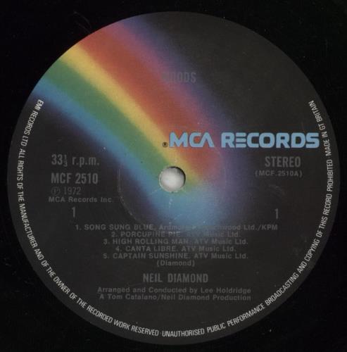 Neil Diamond Moods vinyl LP album (LP record) UK NDILPMO531202