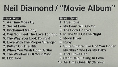 Neil Diamond Movie Album cassette album Japanese NDICLMO276069