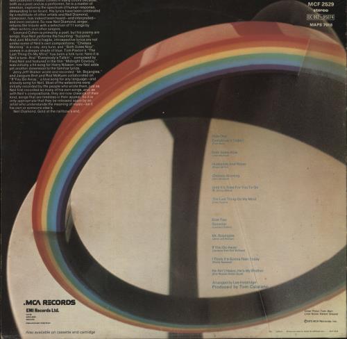 Neil Diamond Rainbow vinyl LP album (LP record) UK NDILPRA411618