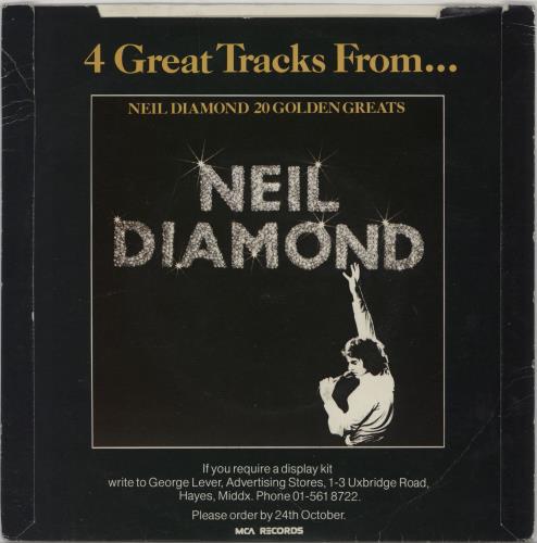 Neil Diamond Special Instore Sampler 7" vinyl single (7 inch record / 45) UK NDI07SP84014