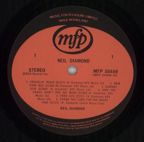 Neil Diamond Sweet Caroline vinyl LP album (LP record) UK NDILPSW416466