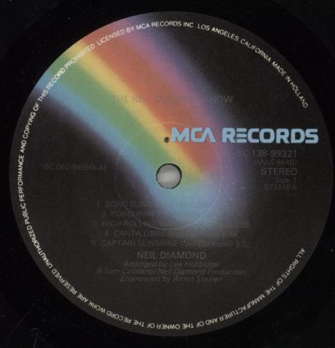Neil Diamond The Neil Diamond Show 3-LP vinyl record set (Triple LP Album) Dutch NDI3LTH860814