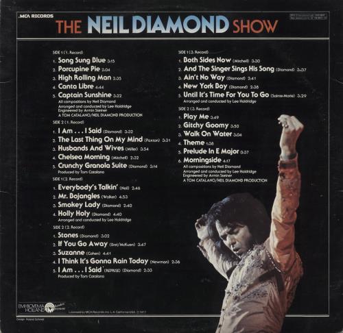 Neil Diamond The Neil Diamond Show 3-LP vinyl record set (Triple LP Album) Dutch NDI3LTH860814