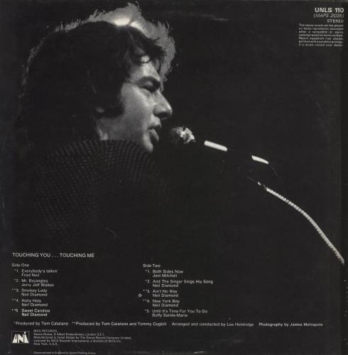 Neil Diamond Touching You Touching Me - EX vinyl LP album (LP record) UK NDILPTO653381