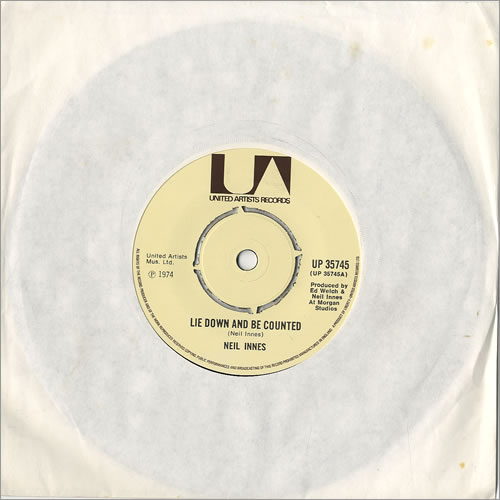 Neil Innes Lie Down And Be Counted 7" vinyl single (7 inch record / 45) UK INN07LI481808