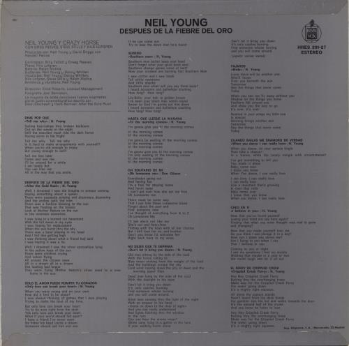 Neil Young After The Gold Rush - 1st vinyl LP album (LP record) Spanish YOULPAF887600