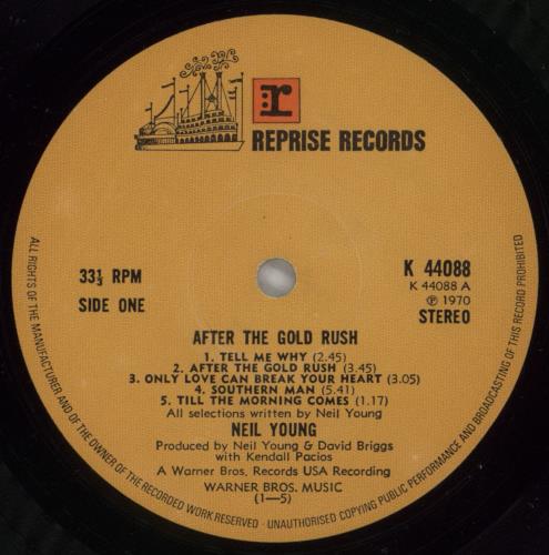 Neil Young After The Gold Rush vinyl LP album (LP record) UK YOULPAF332303