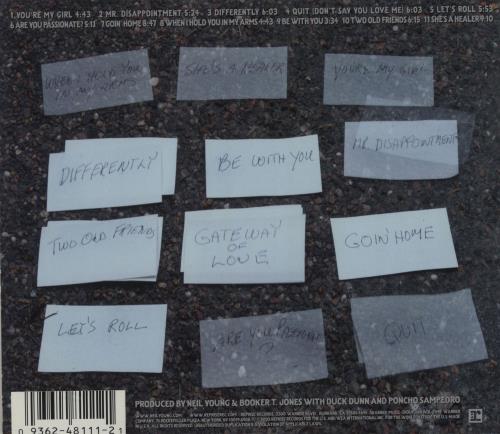 Neil Young Are You Passionate? CD album (CDLP) UK YOUCDAR210044