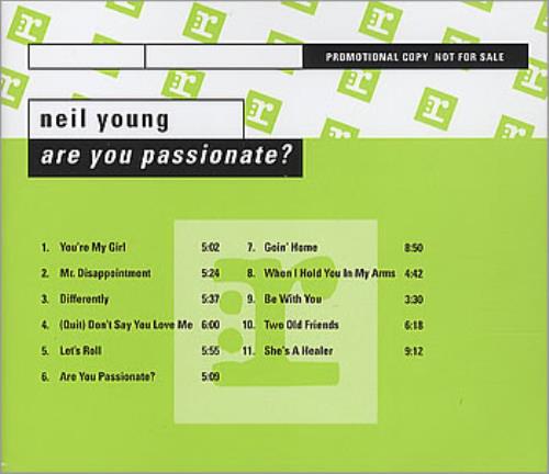 Neil Young Are You Passionate CD album (CDLP) German YOUCDAR231870
