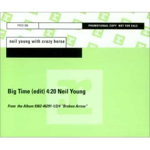 Neil Young Big Time CD single (CD5 / 5") German YOUC5BI75001