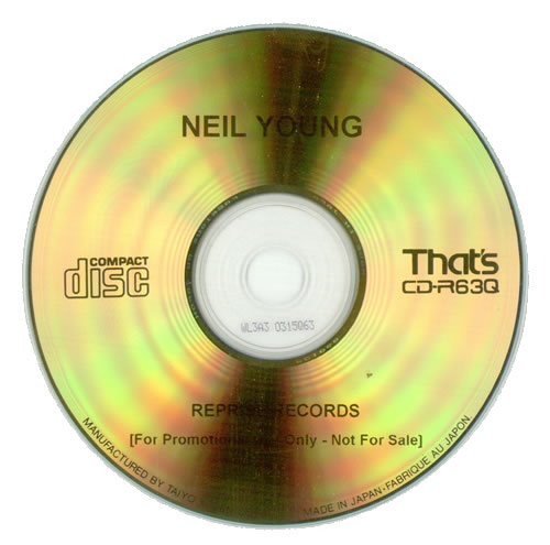 Neil Young Broken Arrow CD-R acetate US YOUCRBR528222