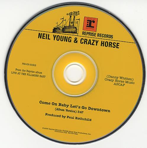 Neil Young Come On Baby Let's Go Downtown - Live CD single (CD5 / 5") US YOUC5CO388528