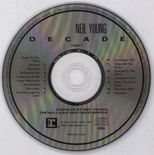 Neil Young Decade 2 CD album set (Double CD) Japanese YOU2CDE894342