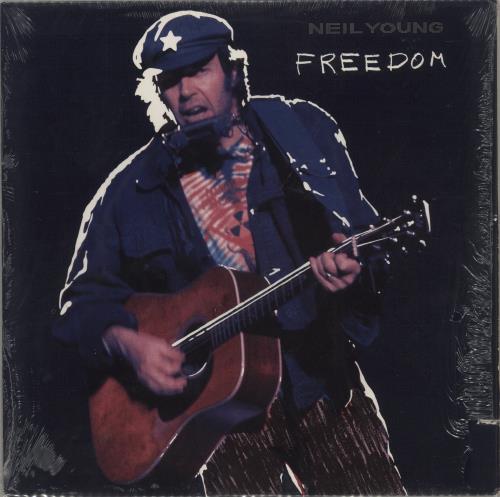 Neil Young Freedom - 1st - shrink vinyl LP album (LP record) US YOULPFR01279