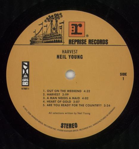 Neil Young Harvest - 180gram Vinyl vinyl LP album (LP record) UK YOULPHA725925