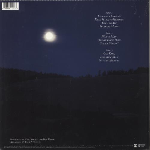 Neil Young Harvest Moon - Black Vinyl + Etched Side D - Sealed 2-LP vinyl record set (Double LP Album) UK YOU2LHA767032