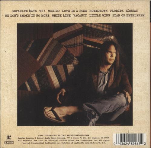 Neil Young Homegrown CD album (CDLP) UK YOUCDHO867032