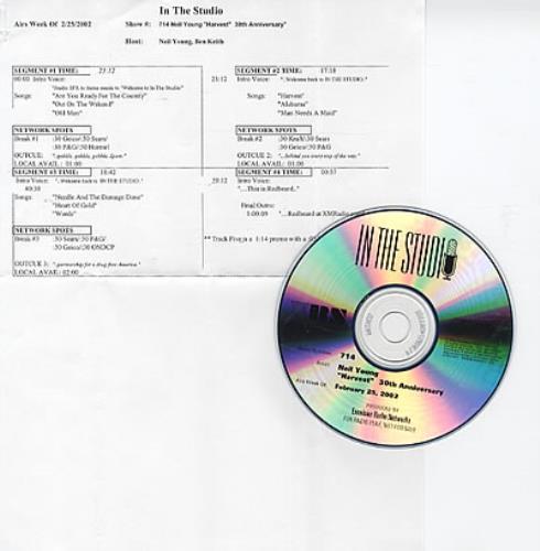 Neil Young In The Studio CD album (CDLP) US YOUCDIN215850