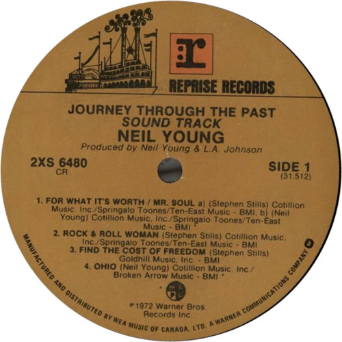 Neil Young Journey Through The Past 2-LP vinyl record set (Double LP Album) Canadian YOU2LJO615893