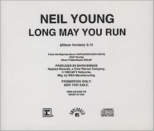 Neil Young Long May You Run CD single (CD5 / 5") US YOUC5LO351697