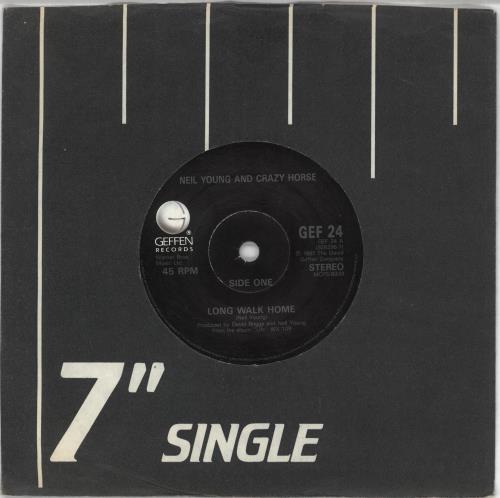 Neil Young Long Walk Home 7" vinyl single (7 inch record / 45) UK YOU07LO191851