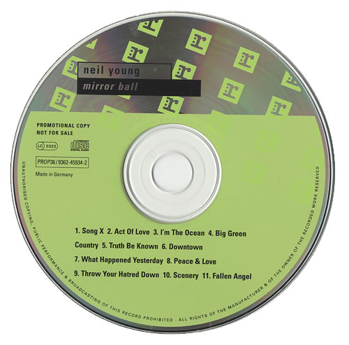 Neil Young Mirror Ball CD album (CDLP) German YOUCDMI73986