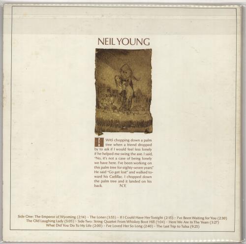 Neil Young Neil Young - 1st vinyl LP album (LP record) US YOULPNE728098