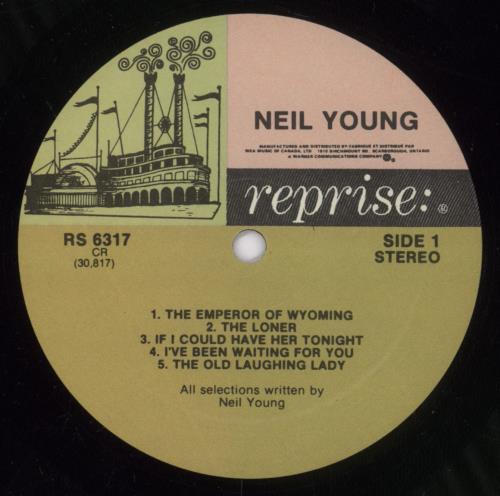 Neil Young Neil Young vinyl LP album (LP record) Canadian YOULPNE892720