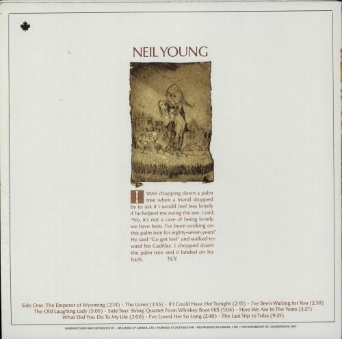 Neil Young Neil Young vinyl LP album (LP record) Canadian YOULPNE892720