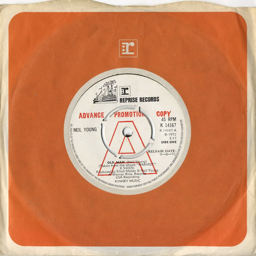 Neil Young Old Man 7" vinyl single (7 inch record / 45) UK YOU07OL93240