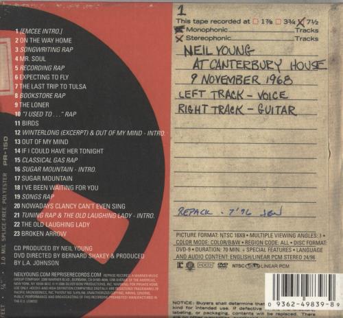 Neil Young Sugar Mountain 2-disc CD/DVD set UK YOU2DSU455291