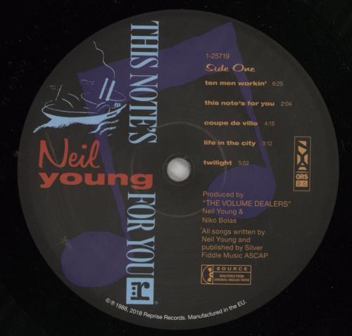 Neil Young This Note's For You vinyl LP album (LP record) UK YOULPTH867784