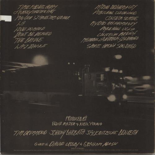 Neil Young Time Fades Away - 2nd + Poster - EX vinyl LP album (LP record) UK YOULPTI765137