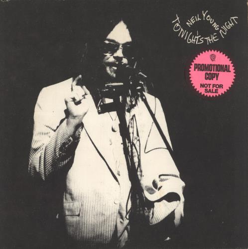 Neil Young Tonight's The Night vinyl LP album (LP record) US YOULPTO149055