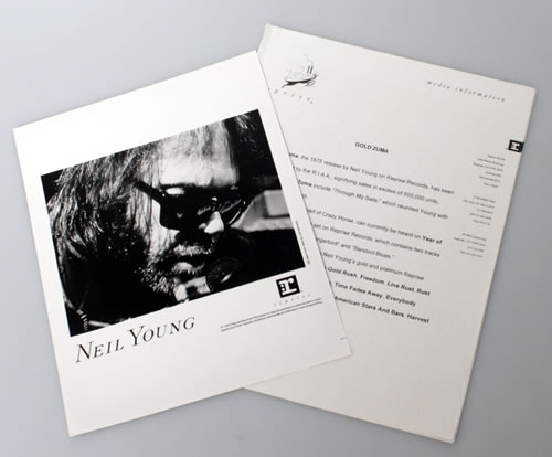 Neil Young Zuma media press pack US YOUPPZU135891
