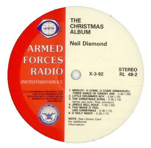 neil diamond the christmas album us promo vinyl lp album lp record neil diamond christmas album
