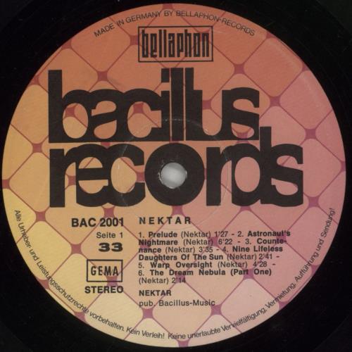 Nektar Journey To The Centre Of The Eye vinyl LP album (LP record) German NEKLPJO248193