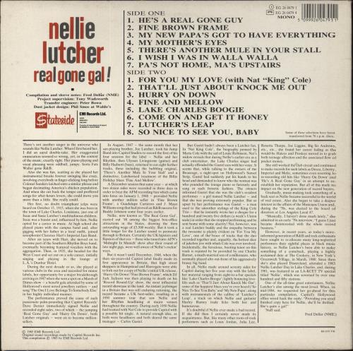 Nellie Lutcher Real Gone Gal! vinyl LP album (LP record) UK NLULPRE559549