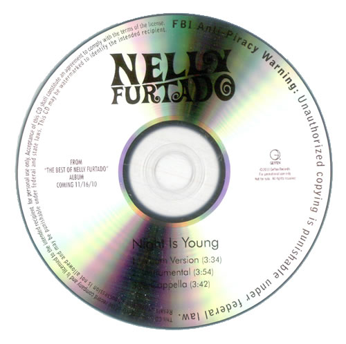 Nelly Furtado Night Is Young CD-R acetate US N-FCRNI525903